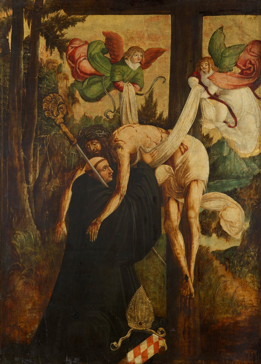 Vision des hl. Bernhard af Niederösterreichischer Maler (Umkreis Meister von Pulkau)