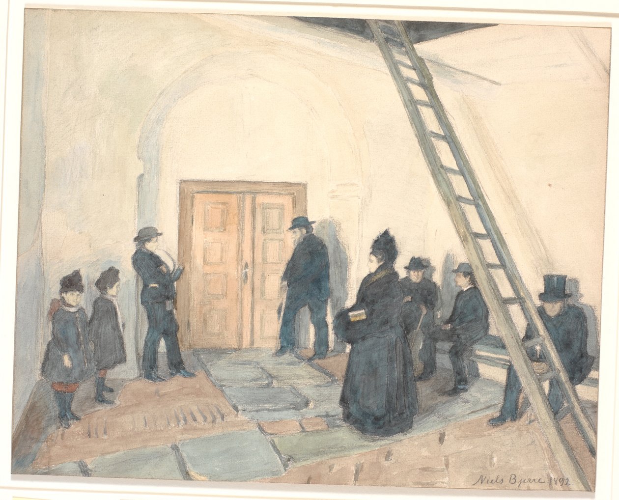 Fra en landsbykirkes våbenhus af Niels Jakob Jakobsen Bjerre