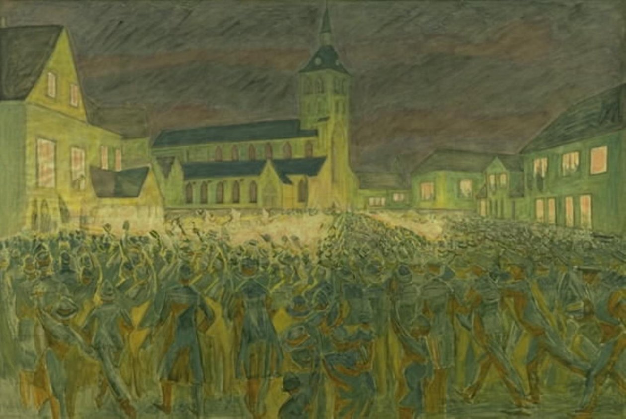 Fakkeltoget 1867 til H.C. Andersen i Odense af Niels Larsen Stevns