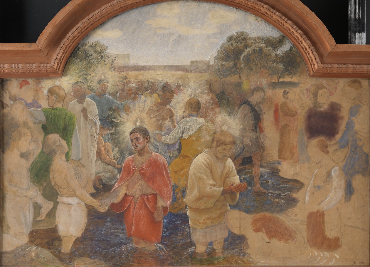 Dåben på Pinsedag af Niels Skovgaard