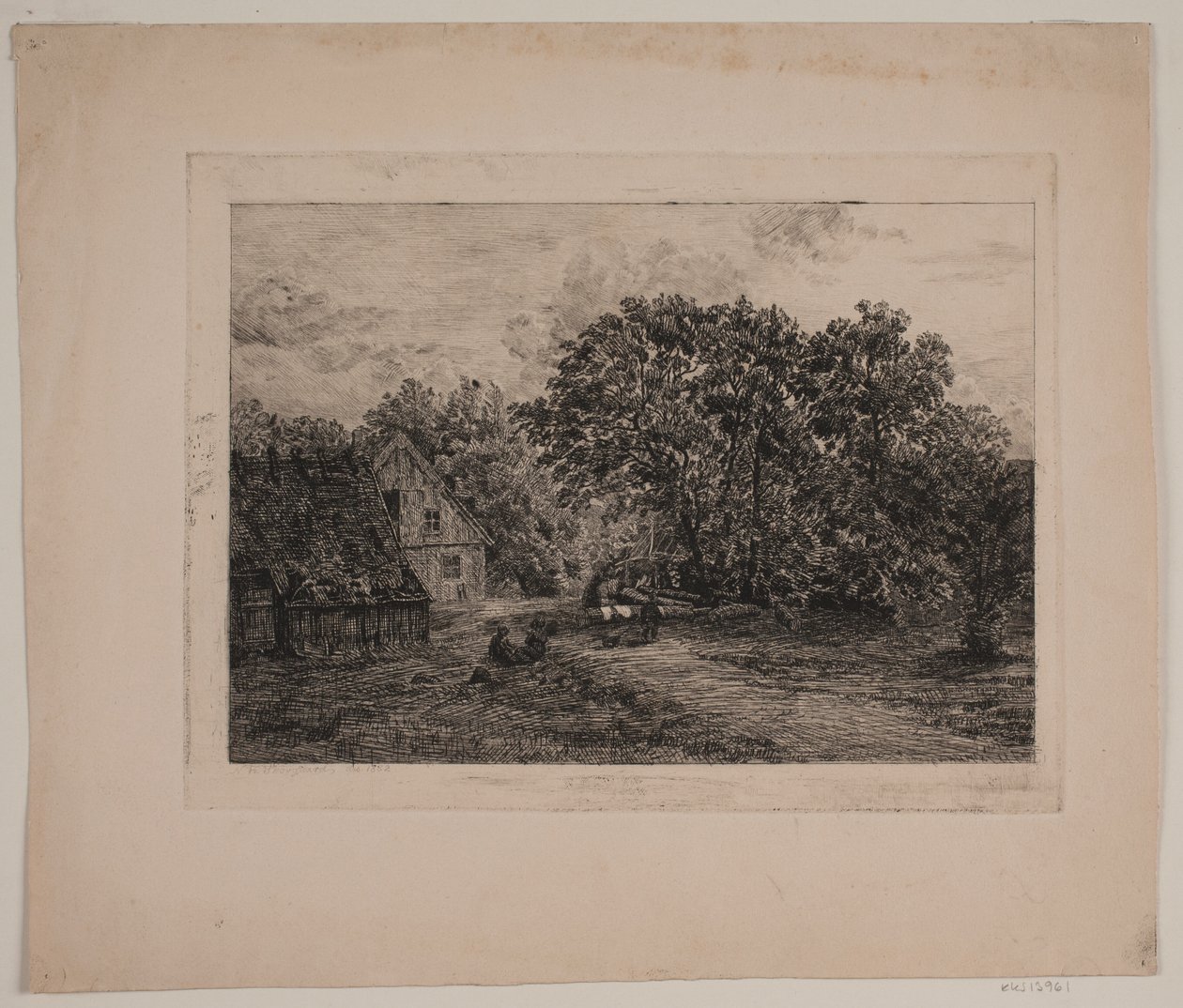 "Kvarnen". Vandmølle i Halland af Niels Skovgaard