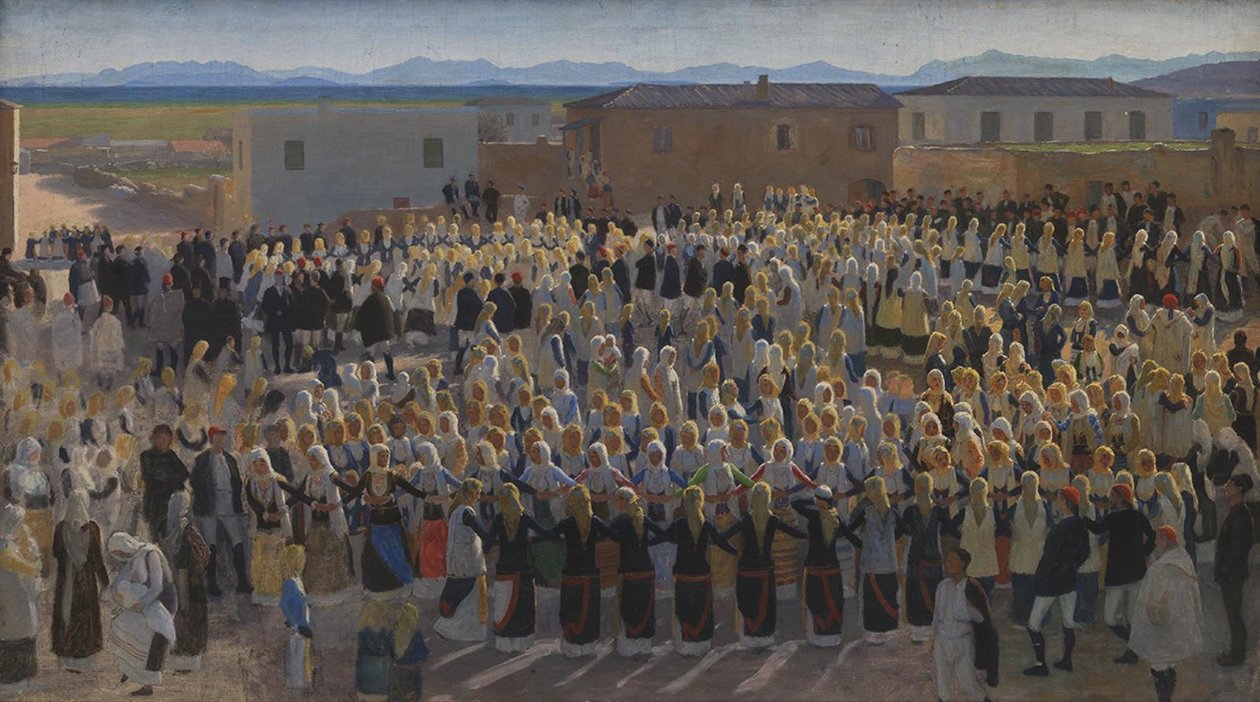 Kvindedansen i Megara af Niels Skovgaard