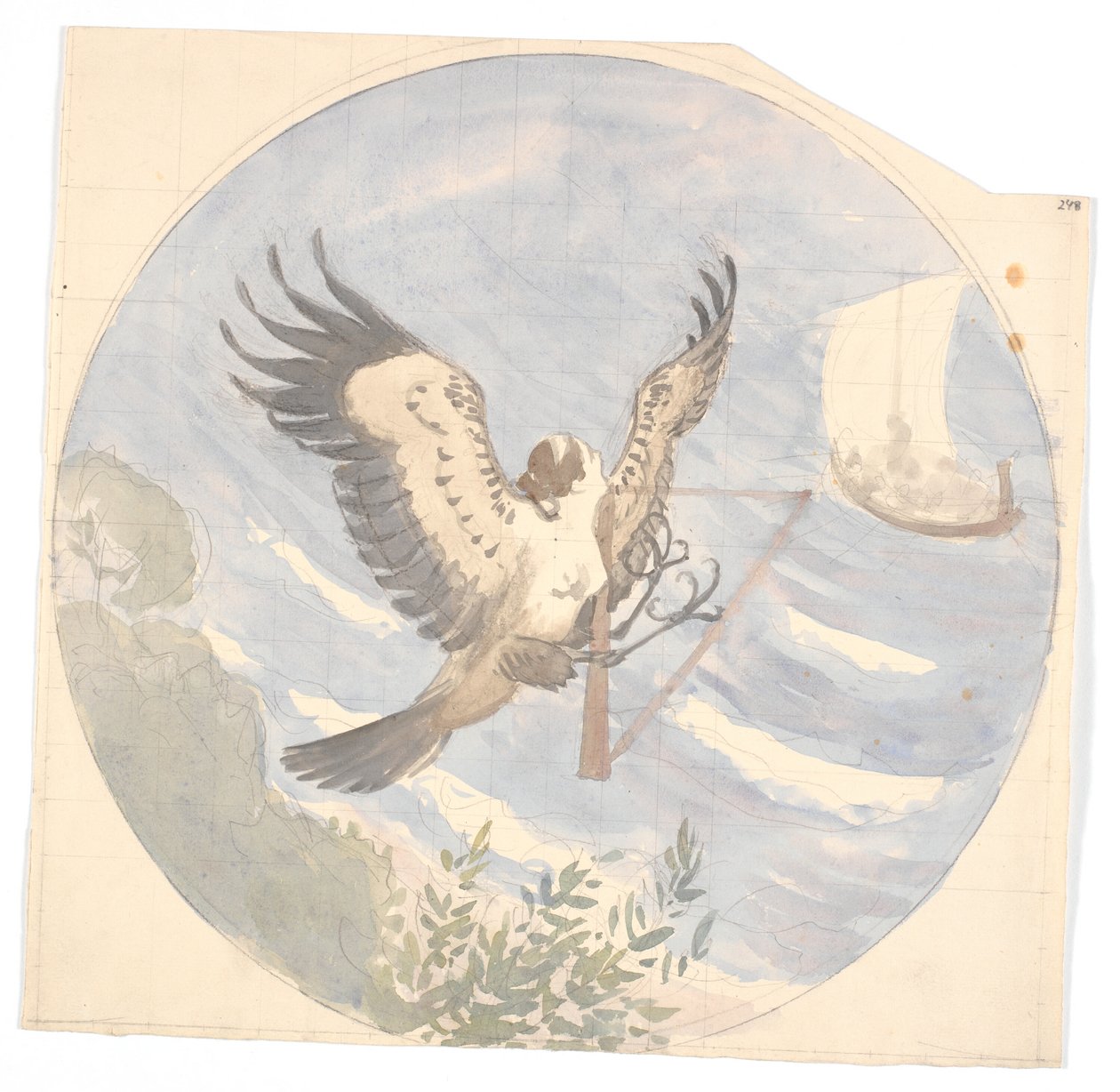 Odysseus sejler forbi Sirenernes ø af Niels Skovgaard