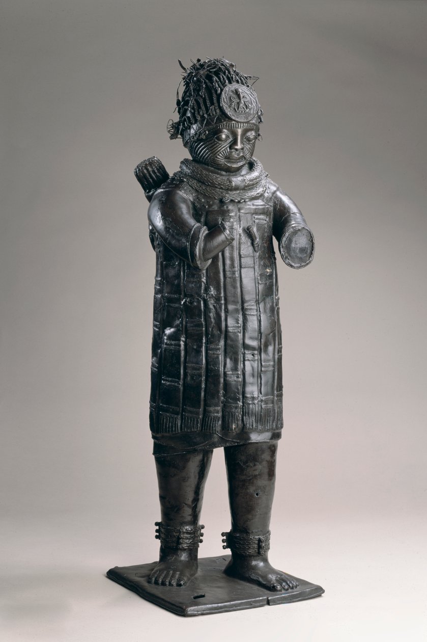 Bowman, Tsoede, 14.-15. århundrede (tinbronze) af Nigerian