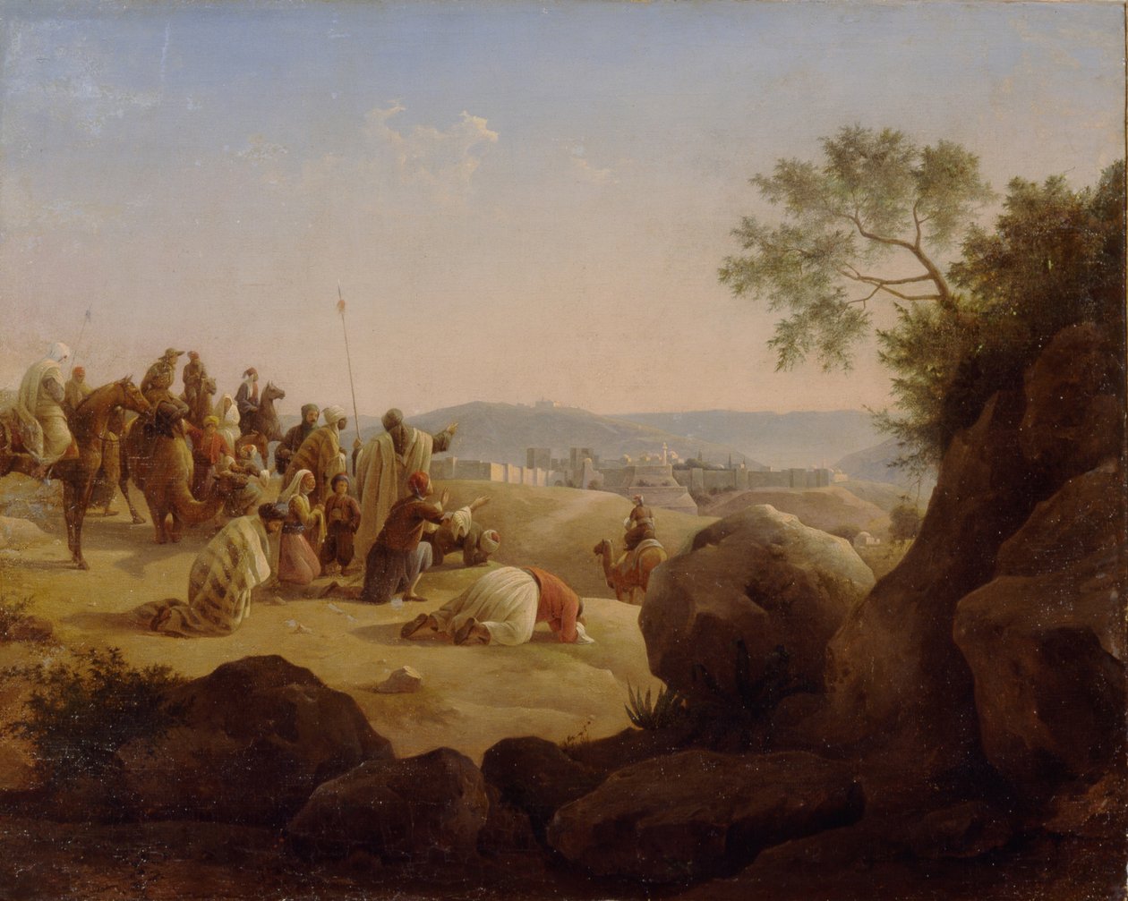 Pilgrimme før Jerusalem, 1831 af Nikanor Grigoryevich Chernetsov