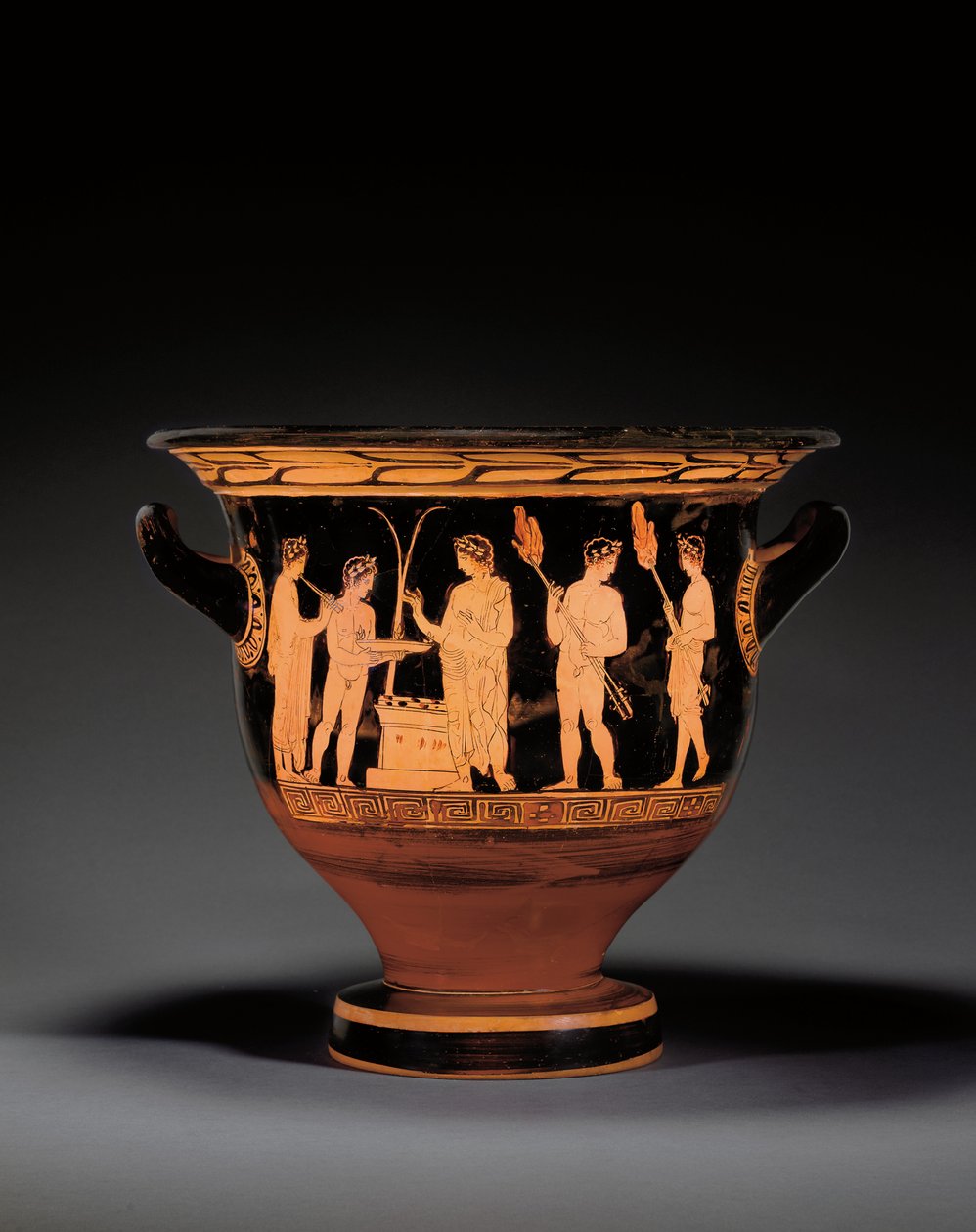 Attisk rødfigur klokkekrater, ca. 420-400 f.Kr af Nikias Painter
