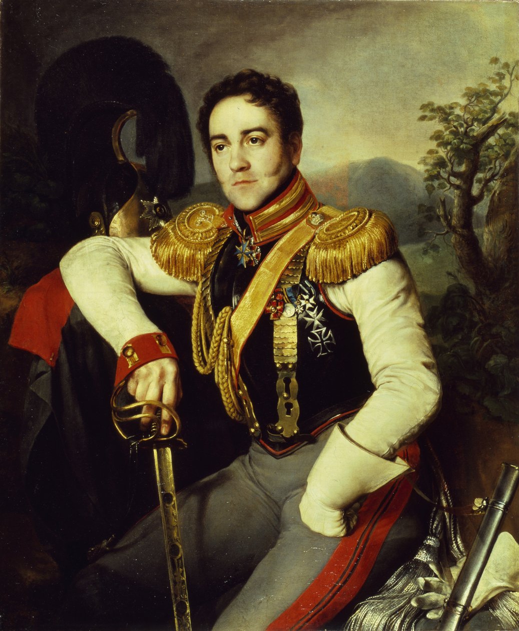 Portræt af grev Vladimir Stepanovich Apraksin 1796-1833, 1829 af Nikifor Stepanovich Krylov