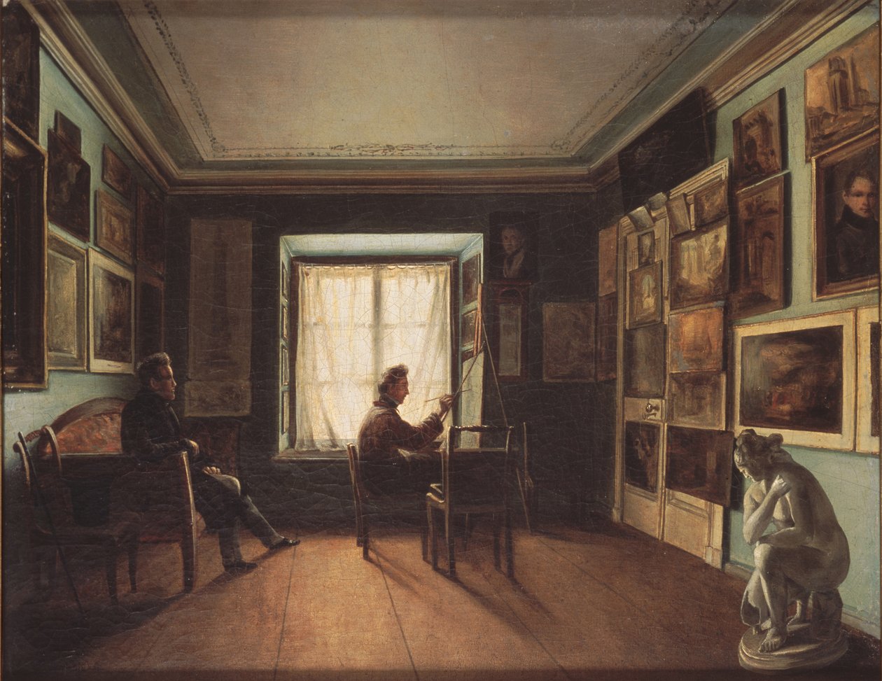 Malerstudiet, 1820