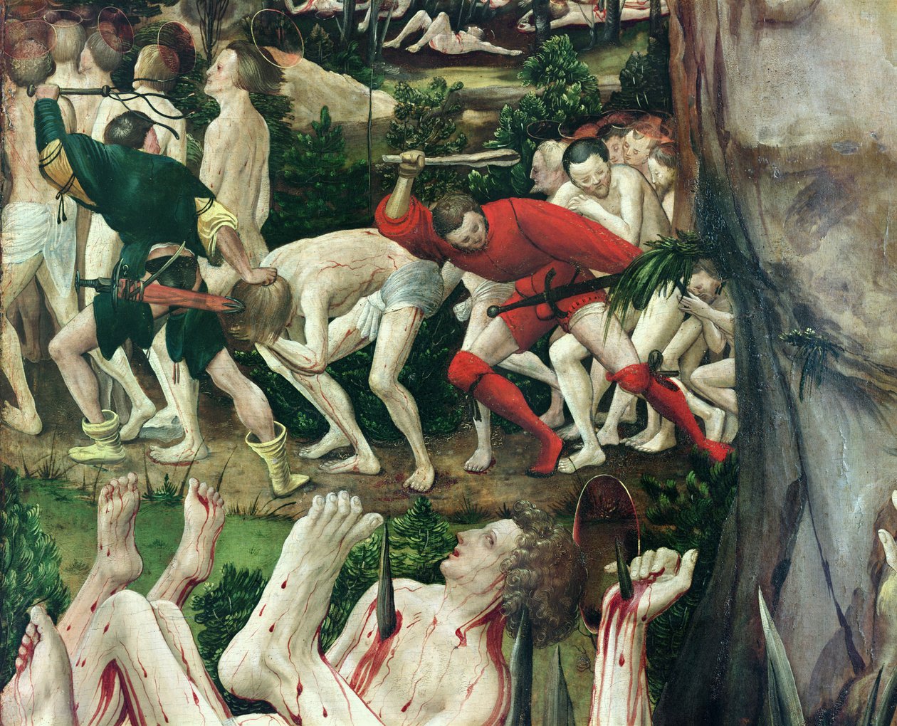 The Martyrdom of the Ten Thousand paneldetalje fra 197672 af Niklaus Manuel