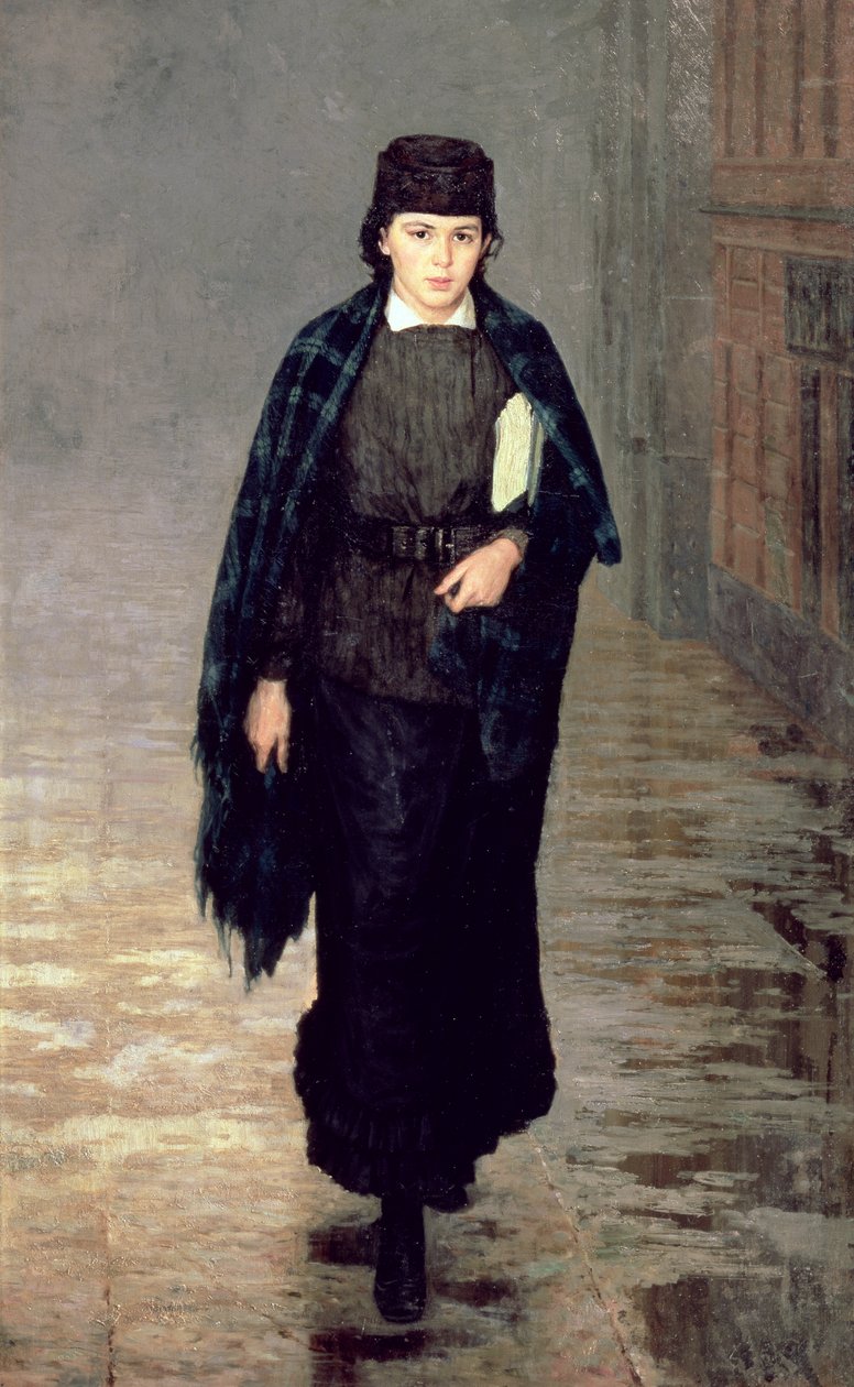 En Student, 1883 af Nikolai Aleksandrovich Yaroshenko