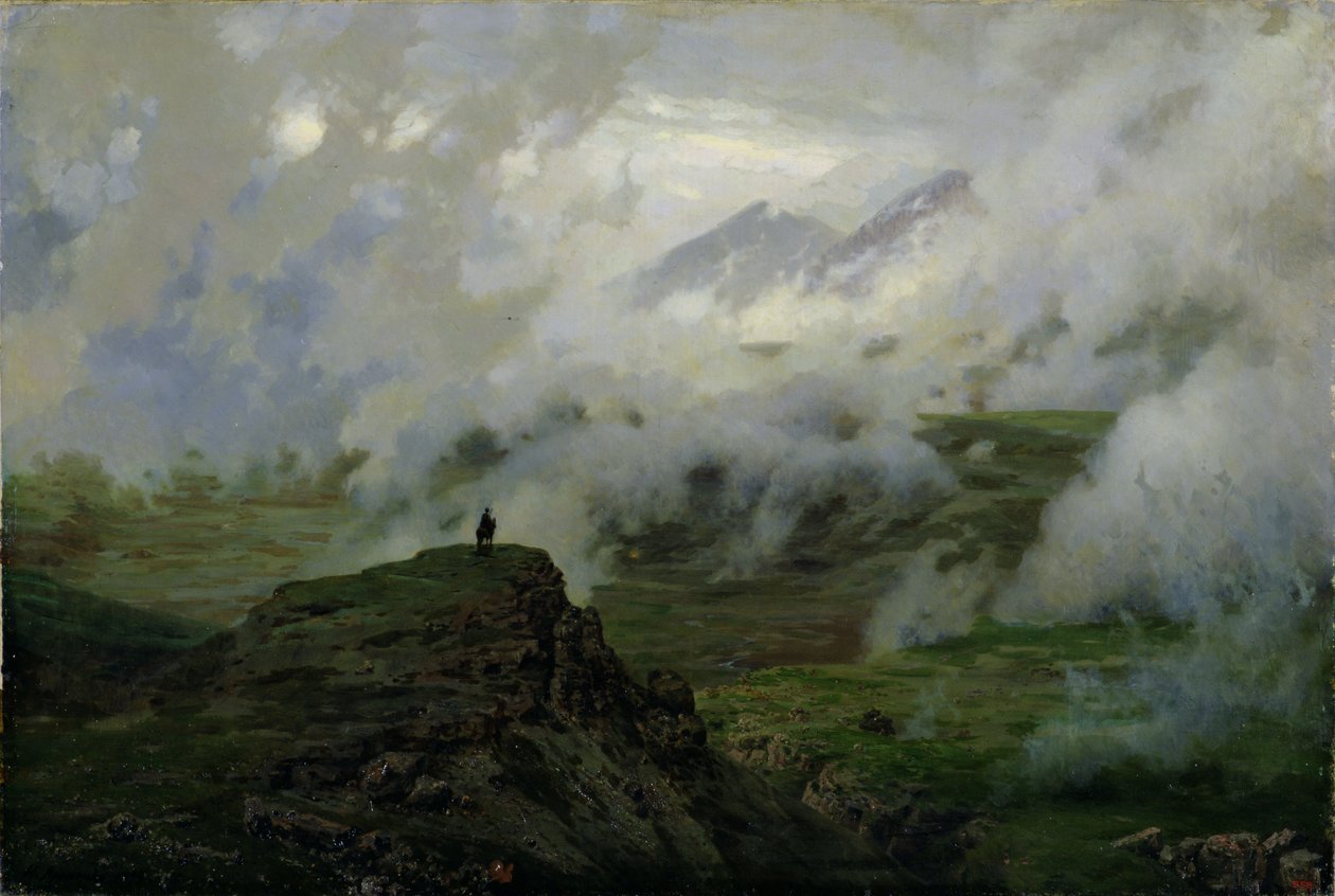 Mount Elbrus, Rusland, 1894 af Nikolai Aleksandrovich Yaroshenko