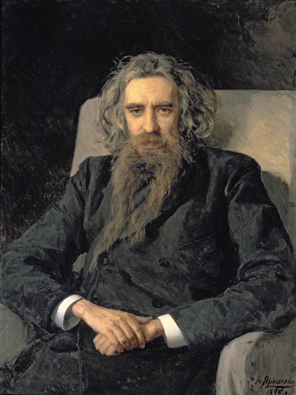 Portret af Vladimir Sergeevich Soloviev (1853-1900), 1895 af Nikolai Aleksandrovich Yaroshenko
