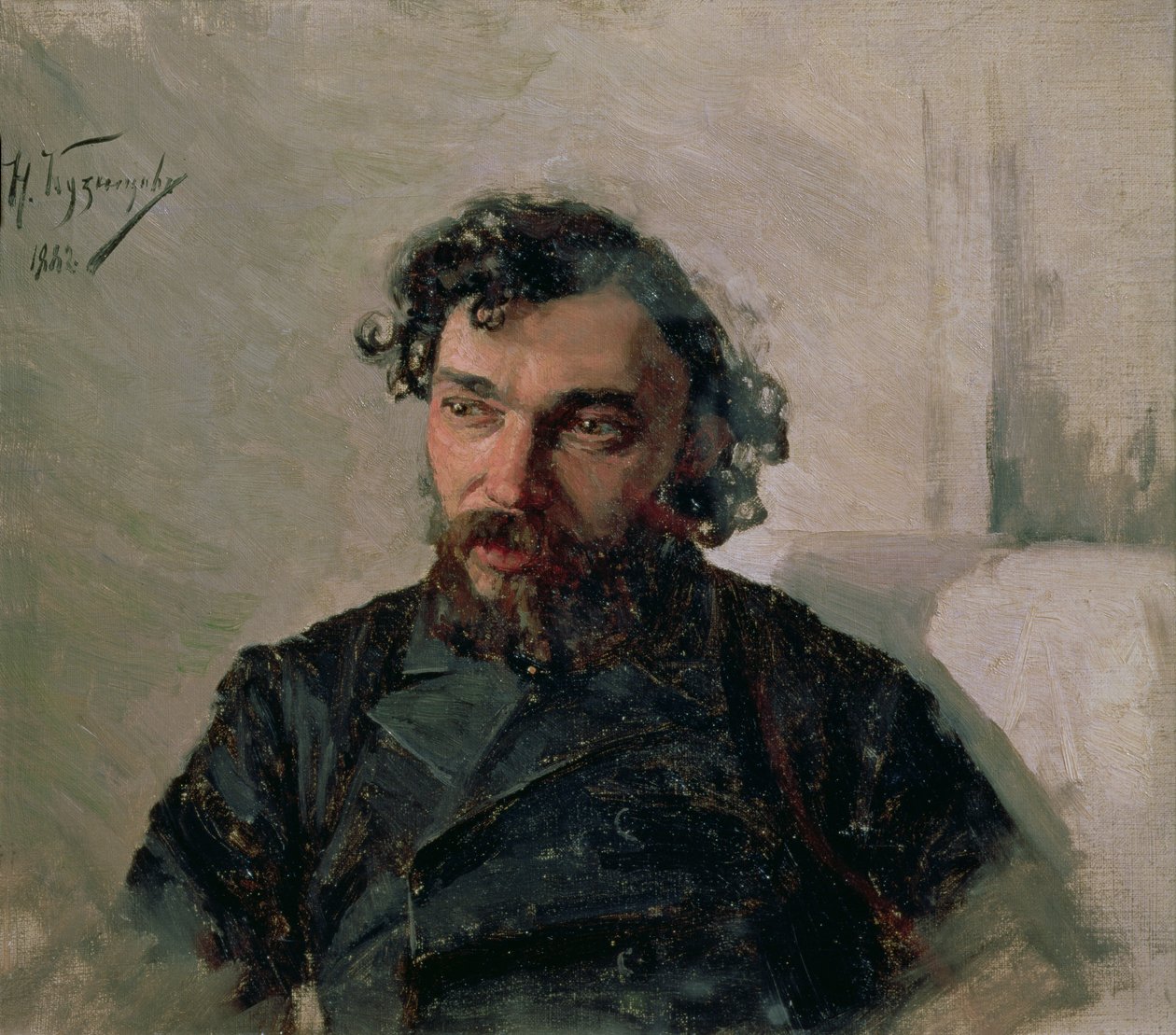 Portræt af Ivan Pochitonov (1850-1923), 1882 af Nikolai Dmitrievich Kuznetsov