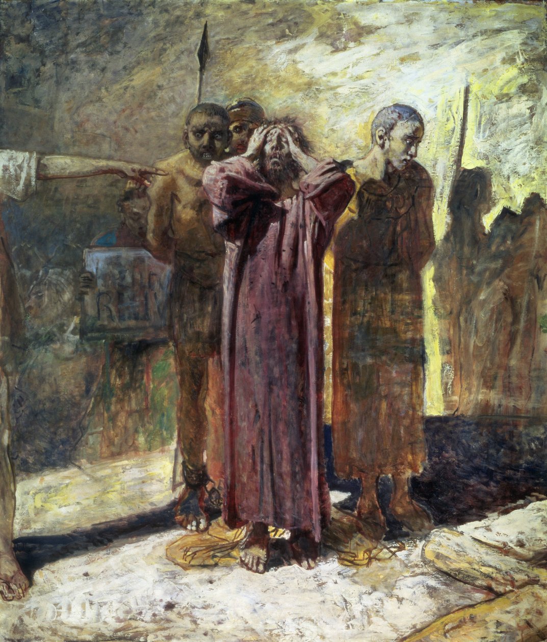 Golgata, 1892-93 af Nikolai Nikolaevich Ge