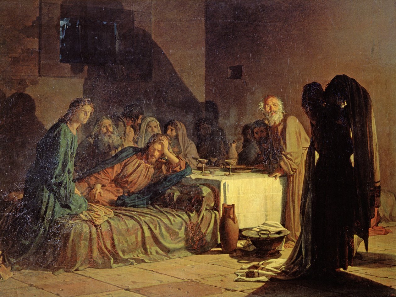Den sidste nadver, 1863 af Nikolai Nikolaevich Ge