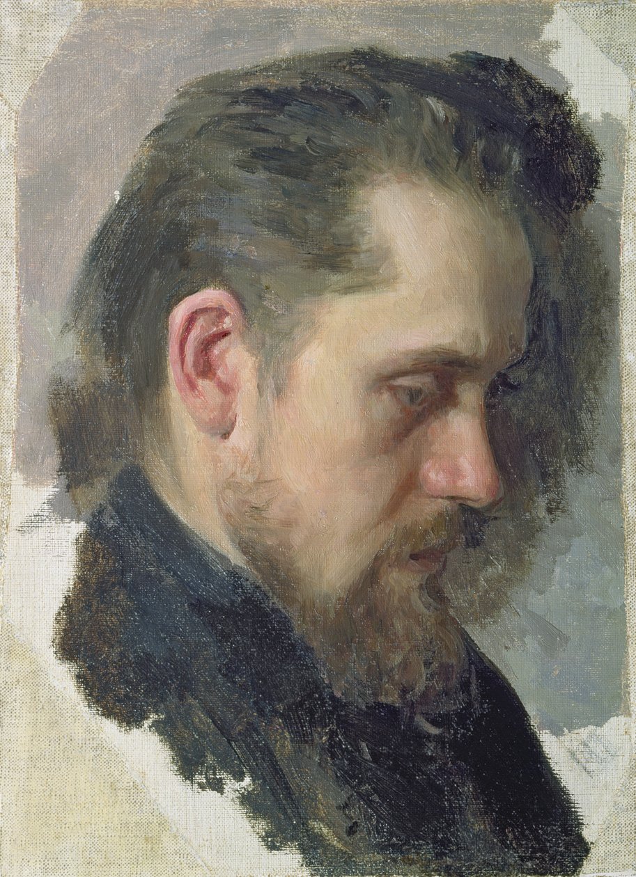 Portræt af forfatteren Nikolay Pomyalovsky, 1860 af Nikolai Vasilievich Nevrev