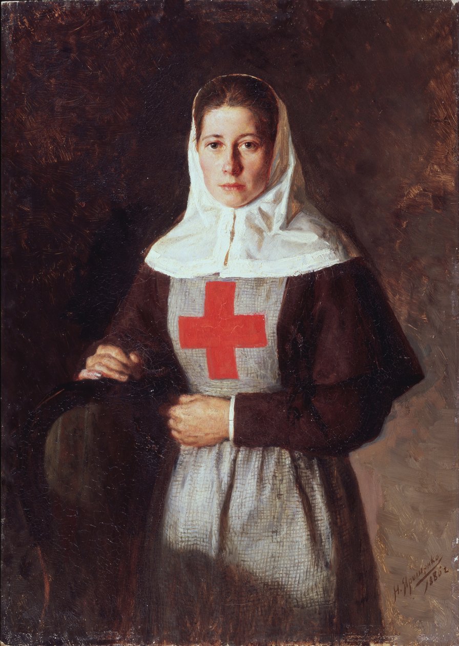 En sygeplejerske, 1886 af Nikolai Aleksandrovich Yaroshenko