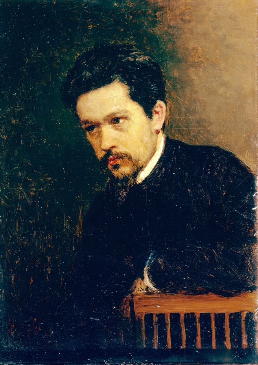 Selvportræt, 1895 af Nikolai Aleksandrovich Yaroshenko
