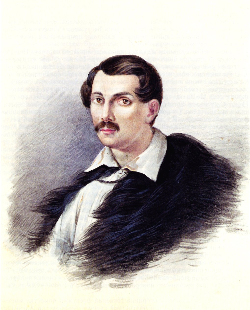 Portræt af Decembrist Alexander Alexandrovich Bestuzhev 1797-1837, 1839 af Nikolai Alexandrovich Bestuzhev