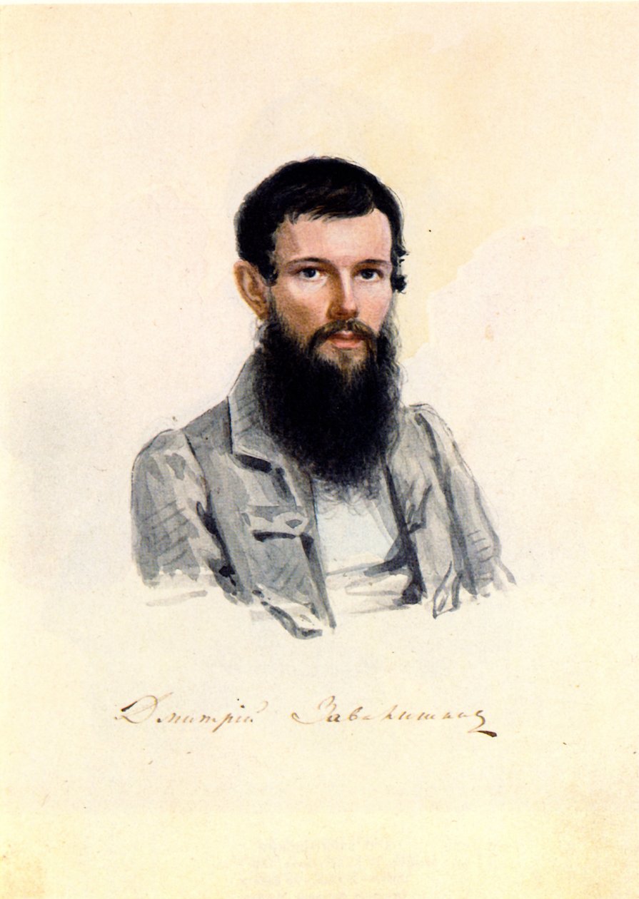 Portræt af Decembrist Dmitry Zavalishin 1804-1892, 1839 af Nikolai Alexandrovich Bestuzhev