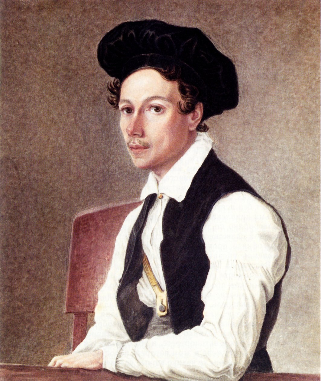 Portræt af Decembrist Mikhail Alexandrovich Bestuzhev 1800-1871, 1837-1839 af Nikolai Alexandrovich Bestuzhev