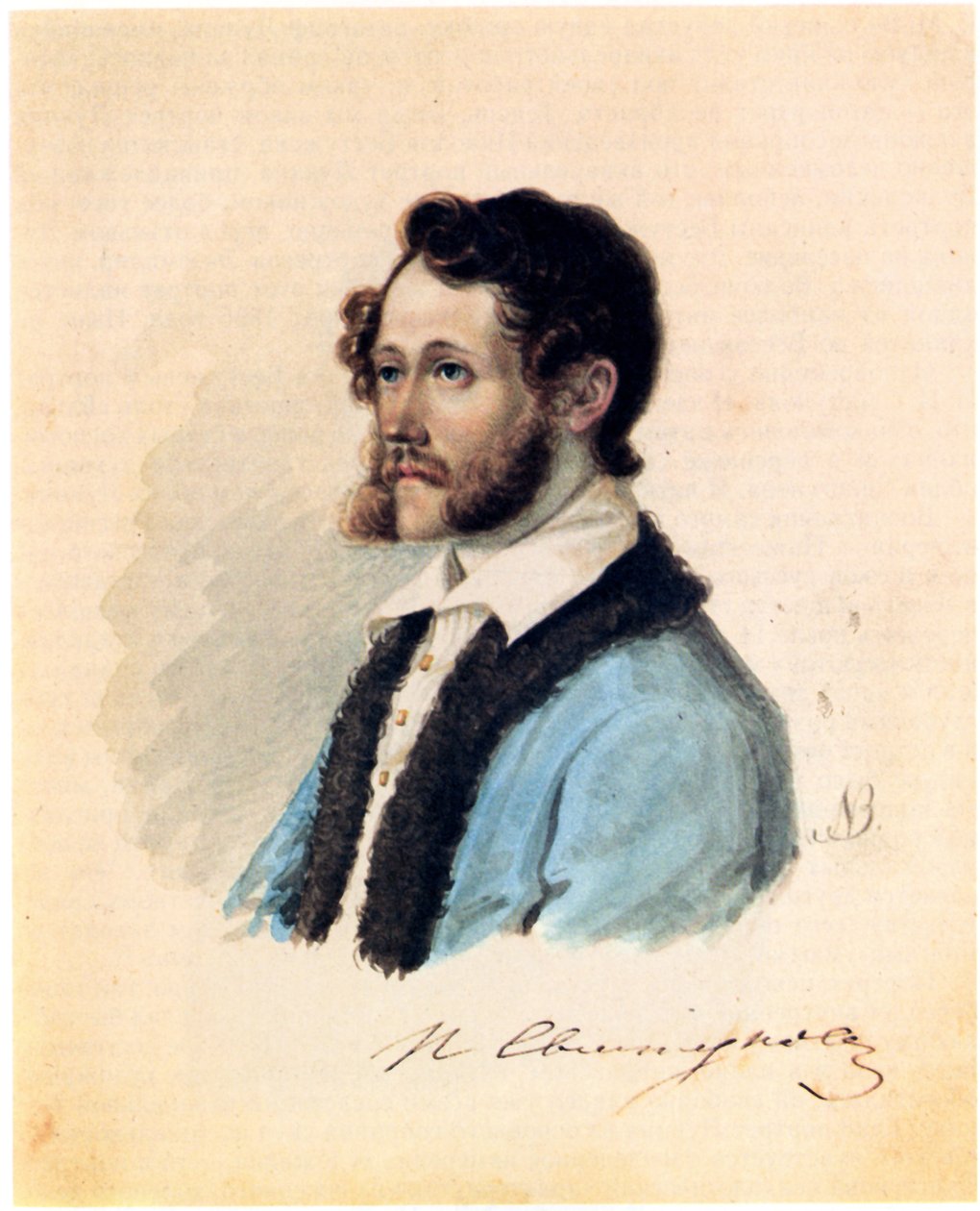 Portræt af Decembrist Pyotr Svistunov 1803-1889, 1836 af Nikolai Alexandrovich Bestuzhev