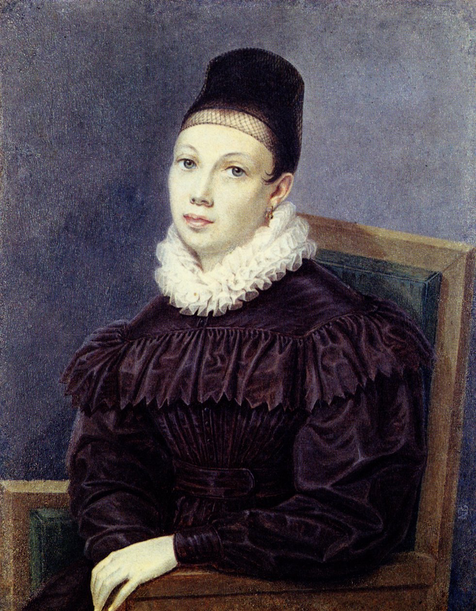 Portræt af Elizabeth Petrovna Naryshkina 1801-1867, 1832 af Nikolai Alexandrovich Bestuzhev