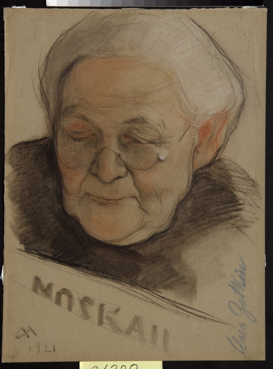 Portræt af Clara Zetkin (nee Eisneer af Nikolai Andreevich Andreev