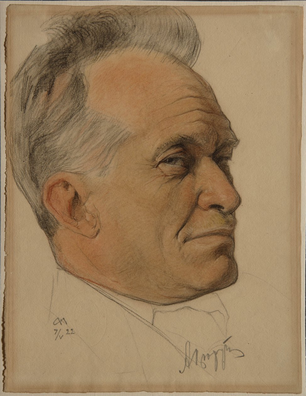 Portræt af Alexander Dmitrievich Tsiurupa 1870-1928, 1922 af Nikolai Andreevich Andreev
