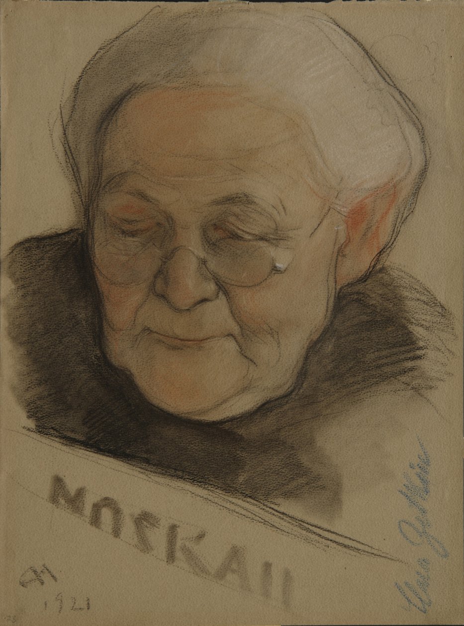 Portræt af Clara Zetkin 1857-1933, 1921 af Nikolai Andreevich Andreev
