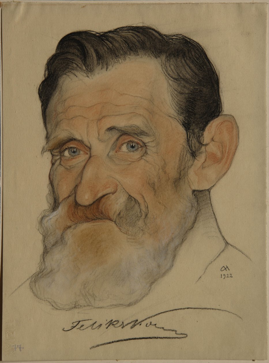 Portræt af Felix Yakovlevich Cohn 1864-1941, 1922 af Nikolai Andreevich Andreev