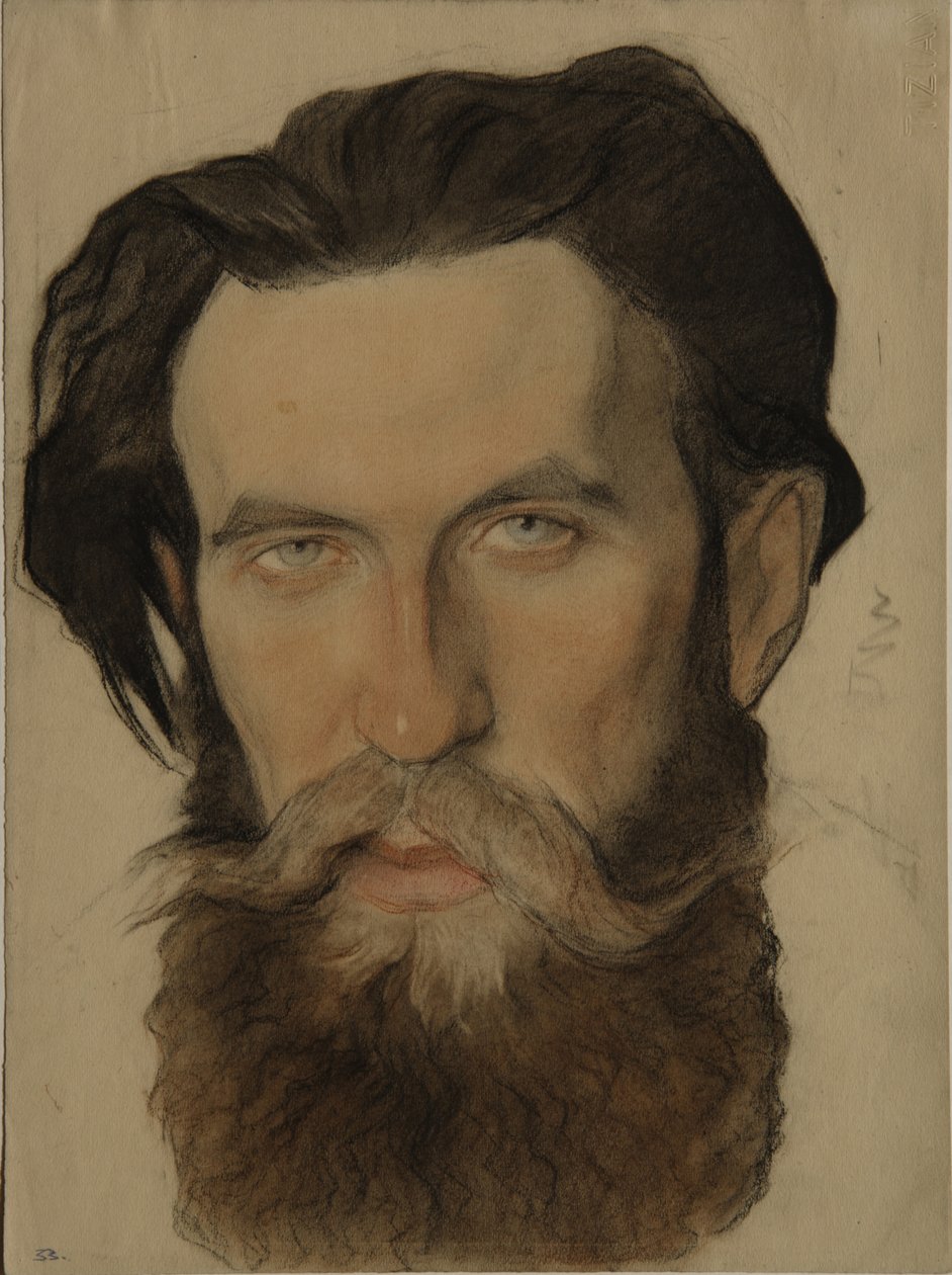 Portræt af Otto Y. Schmidt 1891-1956, 1921-1922 af Nikolai Andreevich Andreev