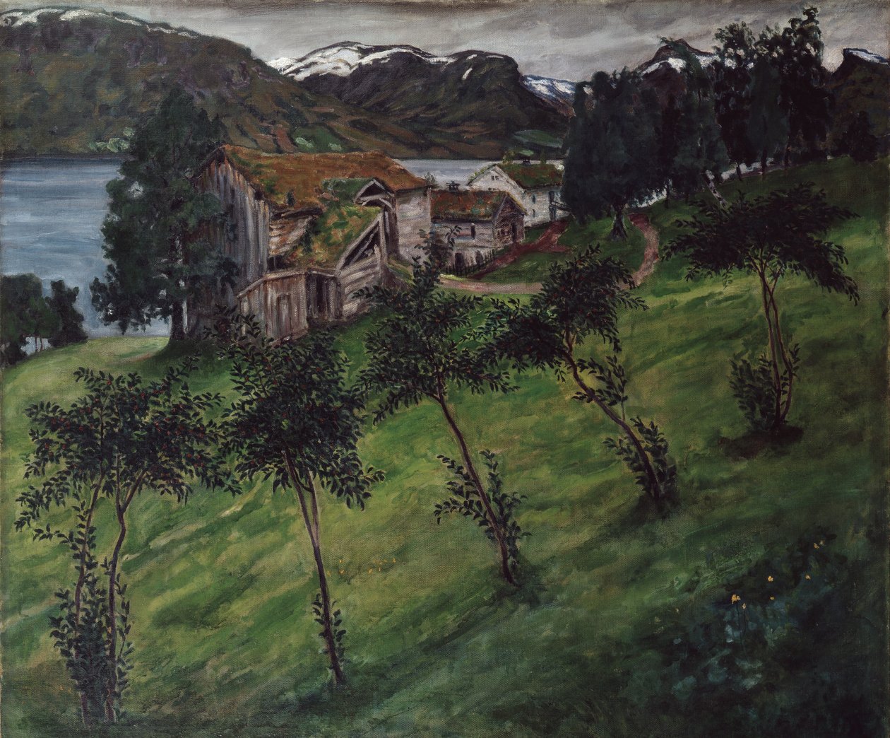 Æbletræ ved Bjorset i Jolster af Nikolai Astrup