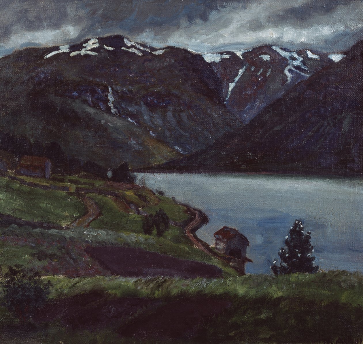 Bådehus af Nikolai Astrup