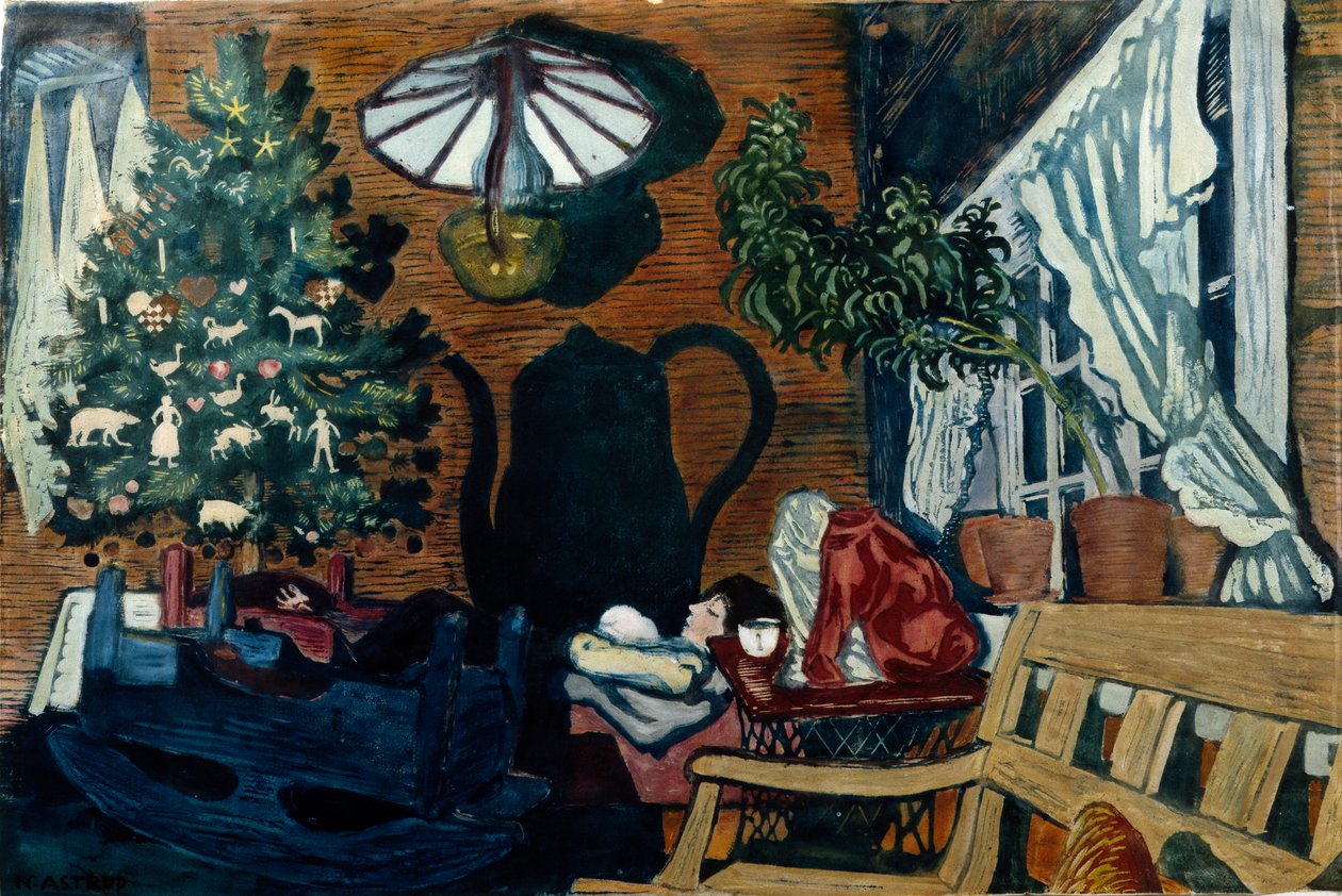 Jul på Sandalstrand af Nikolai Astrup
