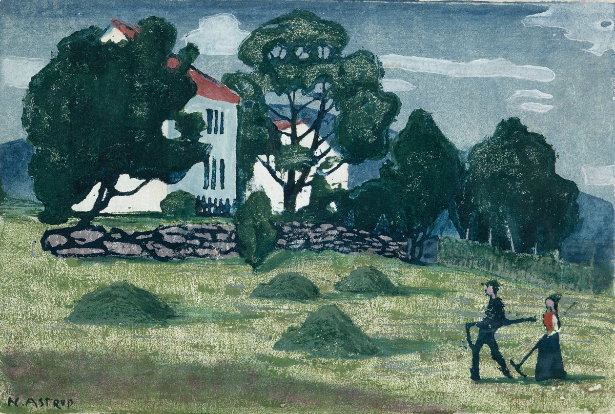 Hjemme fra arbejde af Nikolai Astrup