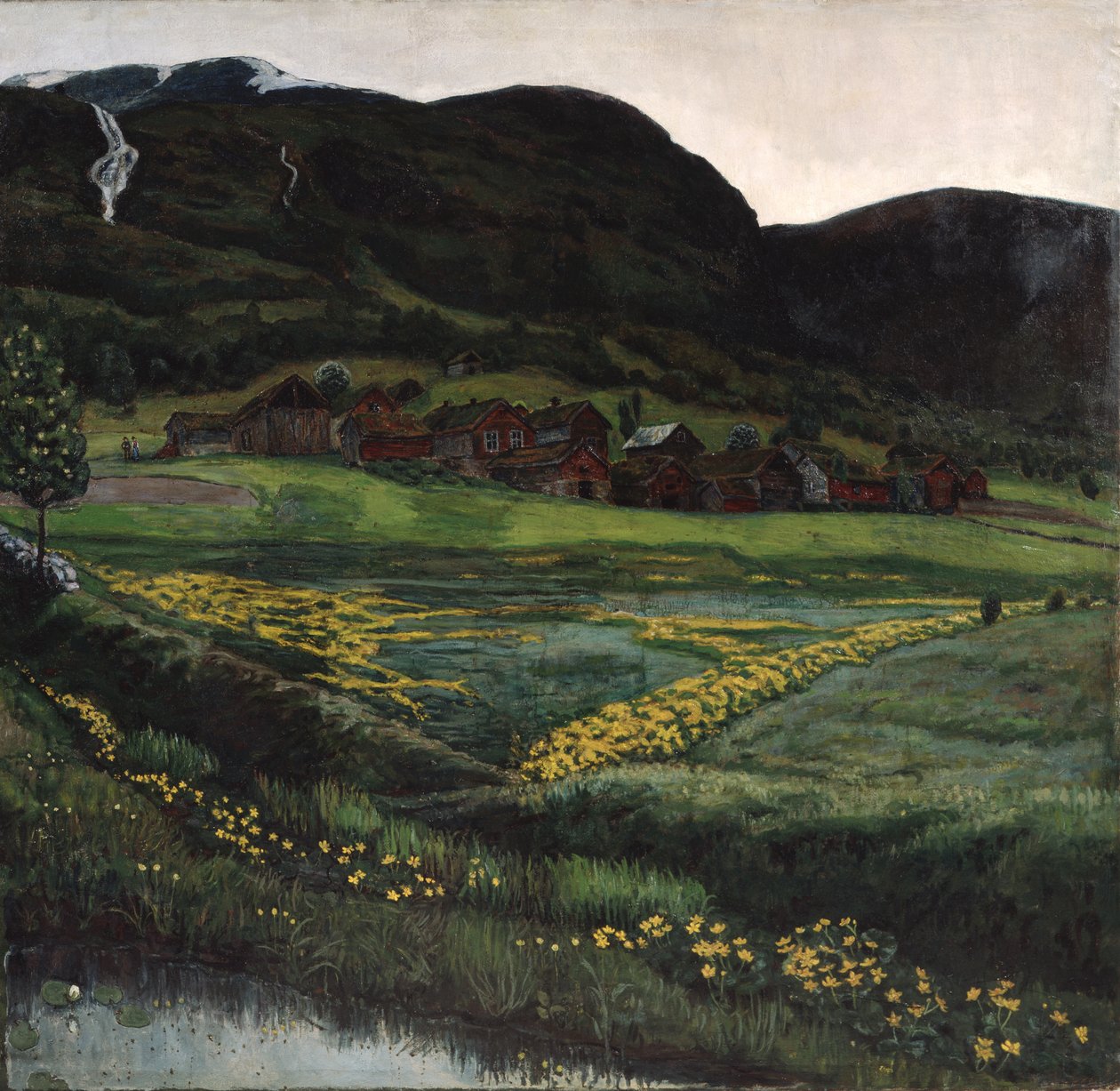 Juninat og ranunkelnat af Nikolai Astrup