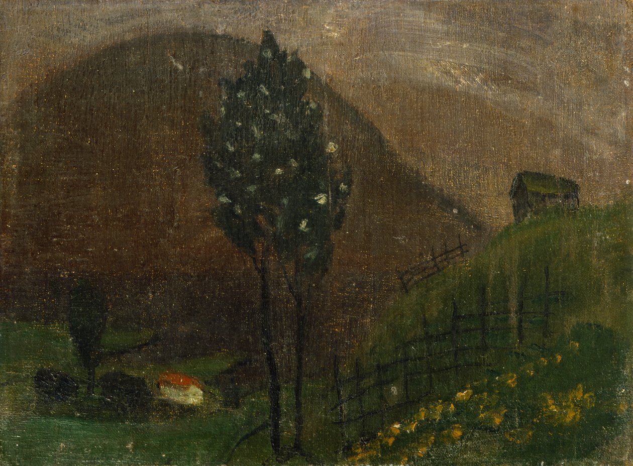 Forårs landskab af Nikolai Astrup