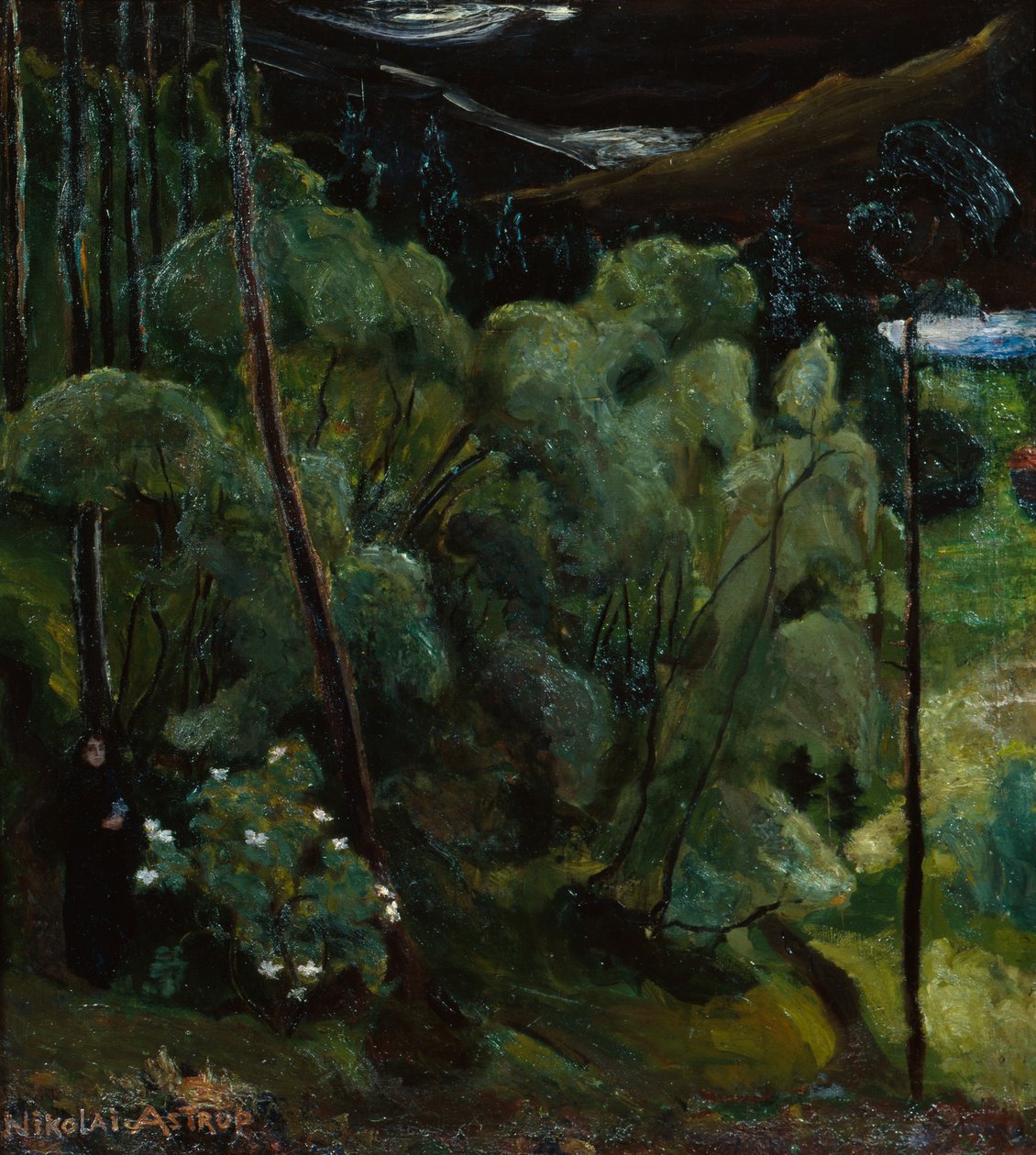 Kvinde i skoven af Nikolai Astrup