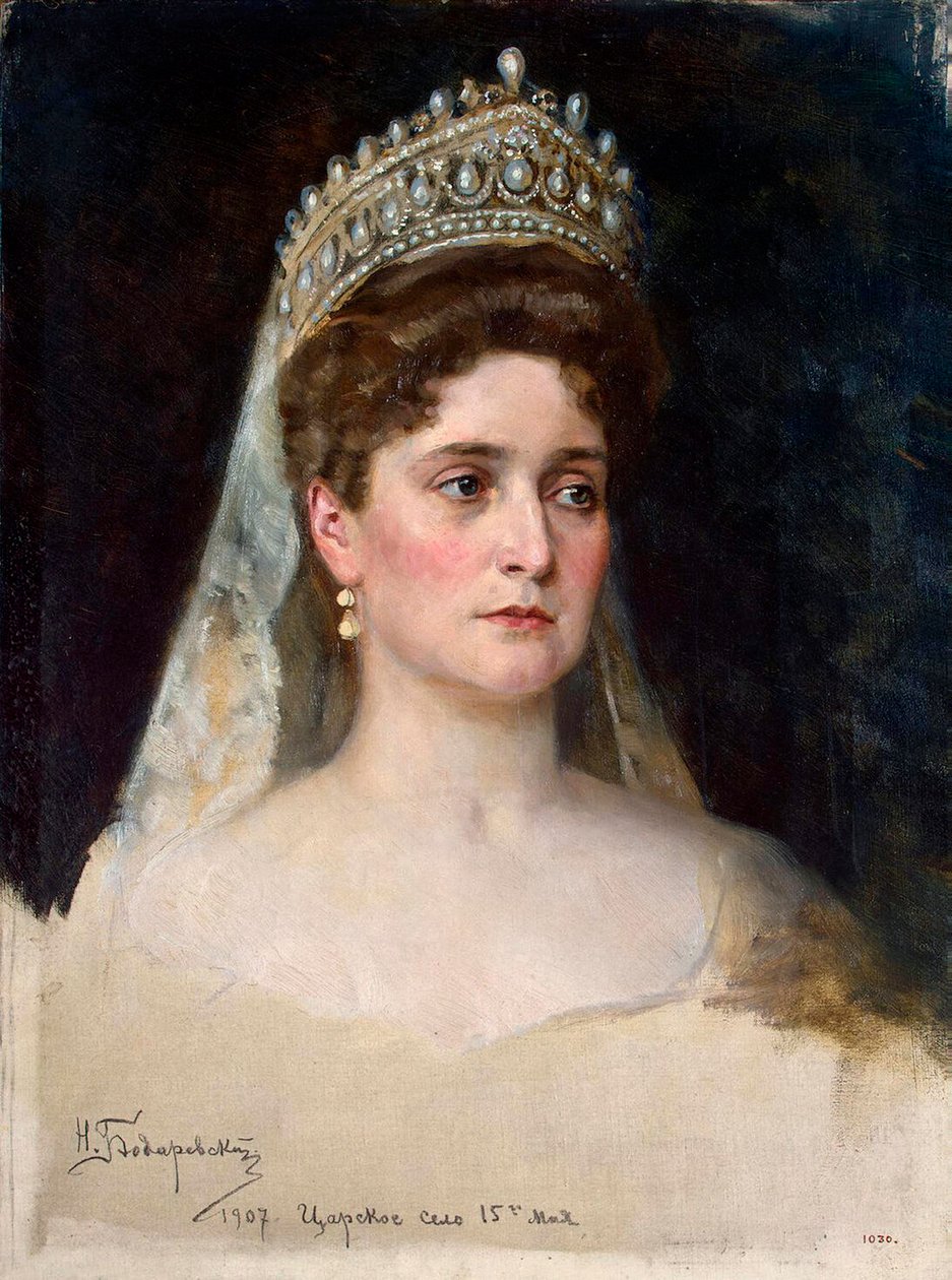 Tsarina Alexandra Fyodorovna, 1907. af Nikolai Bodarevsky