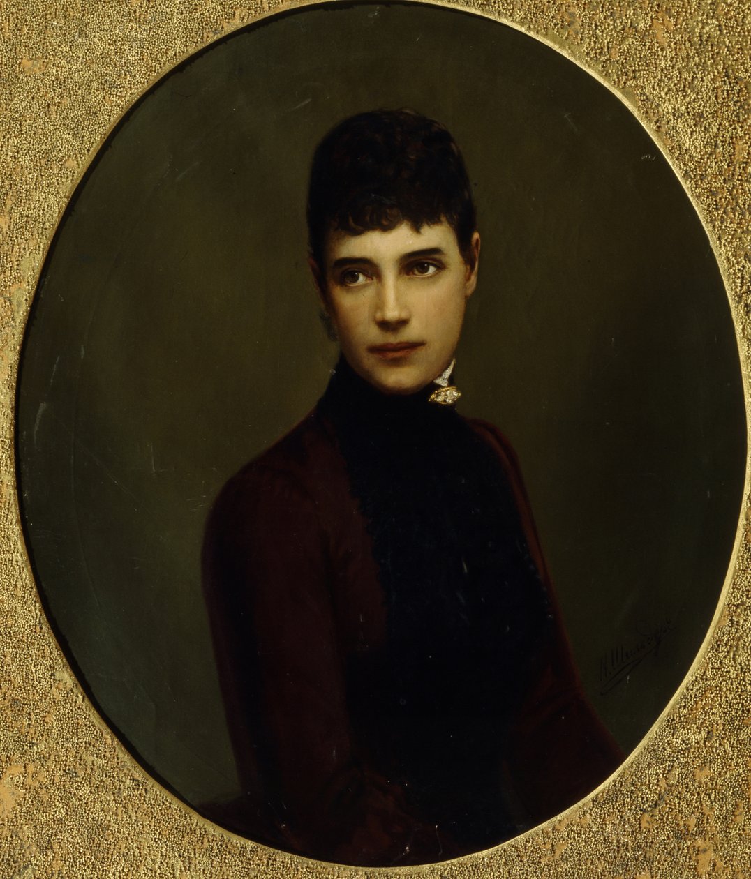 Portræt af kejserinde Maria Fyodorovna, prinsesse Dagmar af Danmark 1847-1928, midten af det 19. århundrede. af Nikolai Gustavovich Schilder