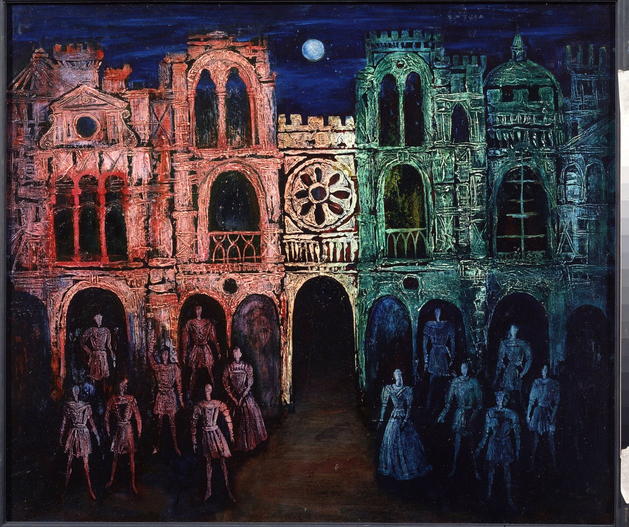 Scenografi til stykket Romeo et Juliette af William Shakespeare, 2002 (tegning) af Nikolai Konstantinovich Agafonov