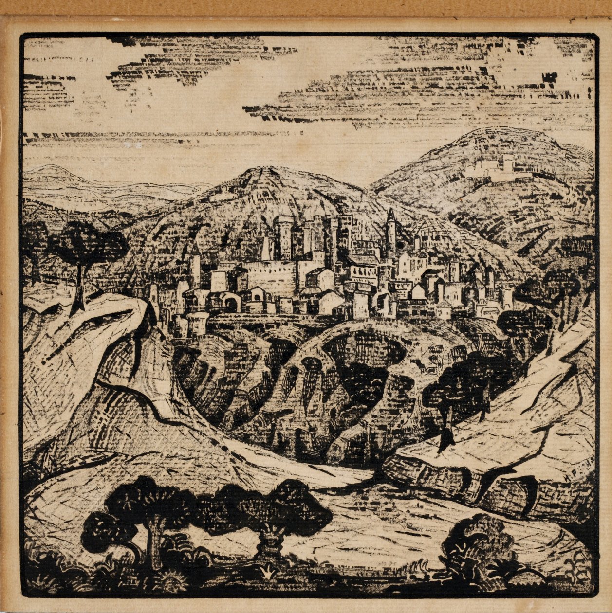 Illustration til de italienske digte af Alexander Blok, 1907 af Nikolai Konstantinowitsch Roerich
