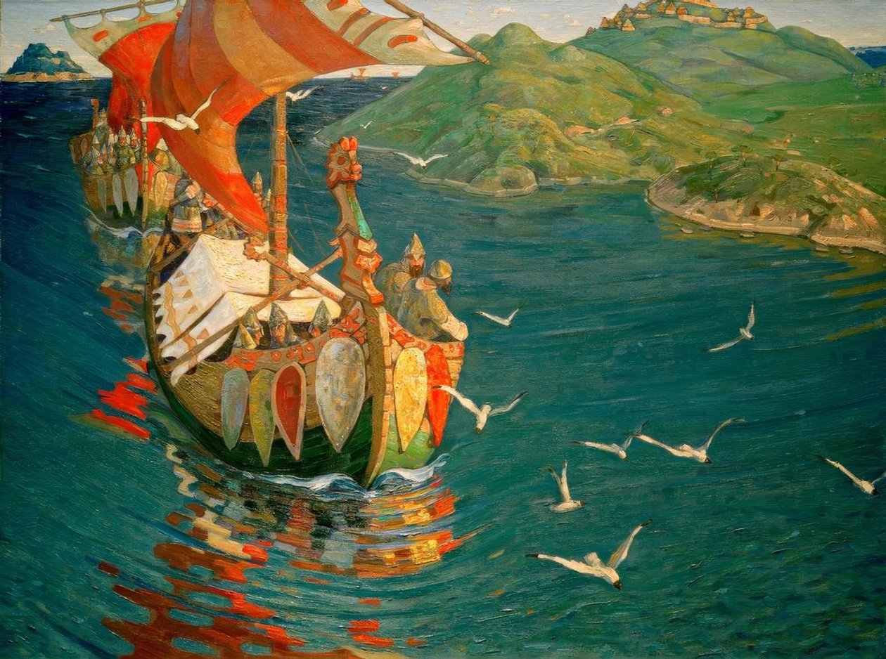 Oversøiske købmænd af Nikolai Konstantinowitsch Roerich