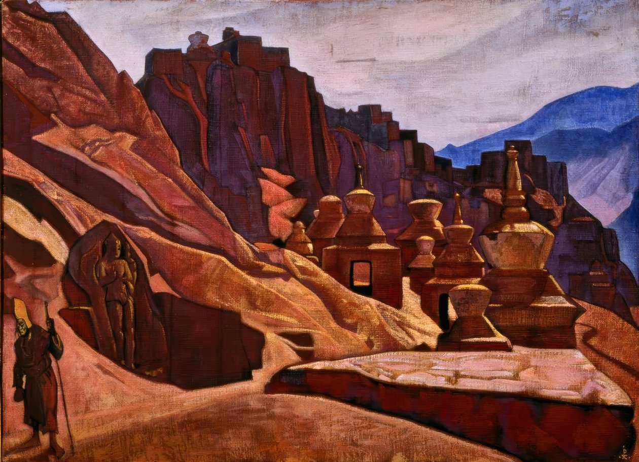 Bonpo Lamas kloster i Tibet af Nikolai Konstantinowitsch Roerich