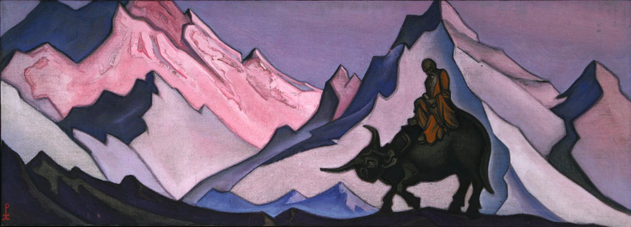Laotiske karakterer, 1943 af Nikolai Konstantinowitsch Roerich