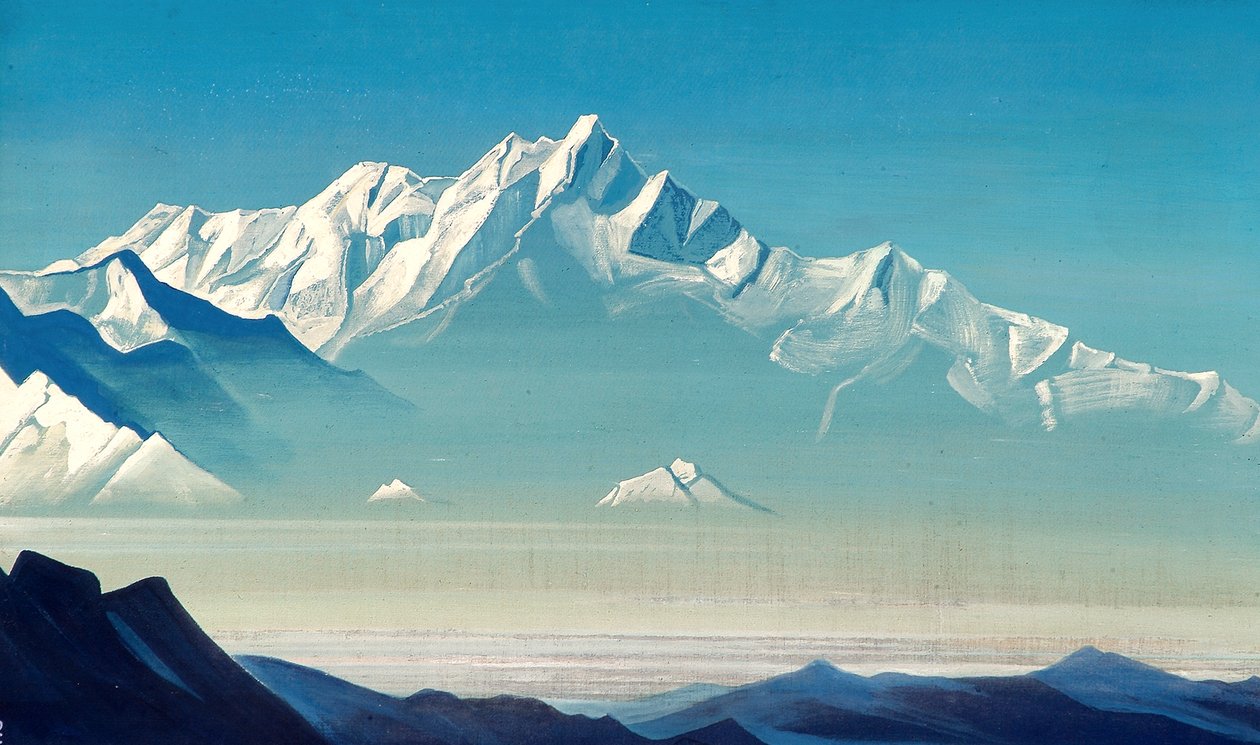 Mount of Five Treasures Two Worlds, 1933. af Nikolai Konstantinowitsch Roerich