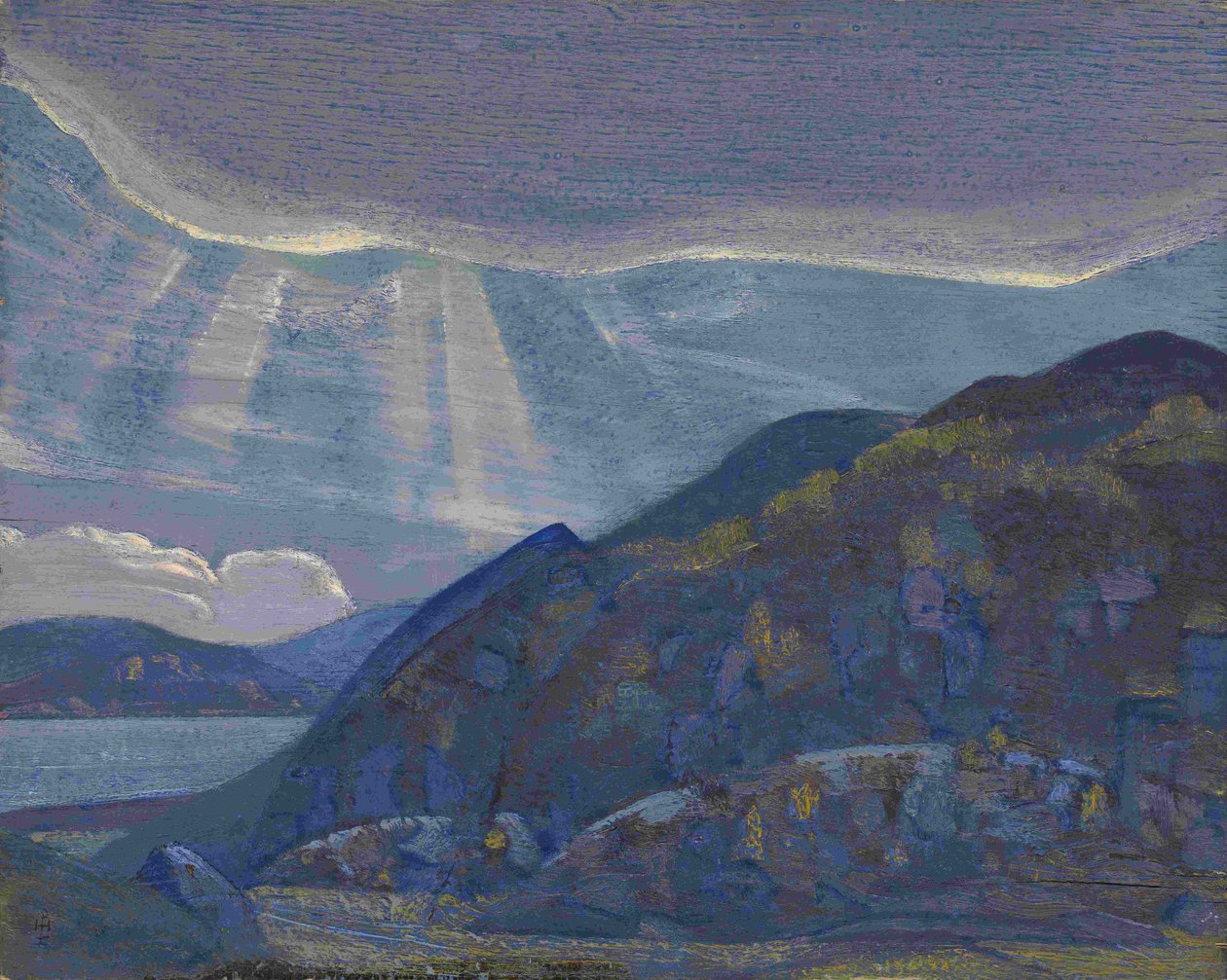 Klipper og klipper fra serien Ladoga, 1917-1918 af Nikolai Konstantinowitsch Roerich