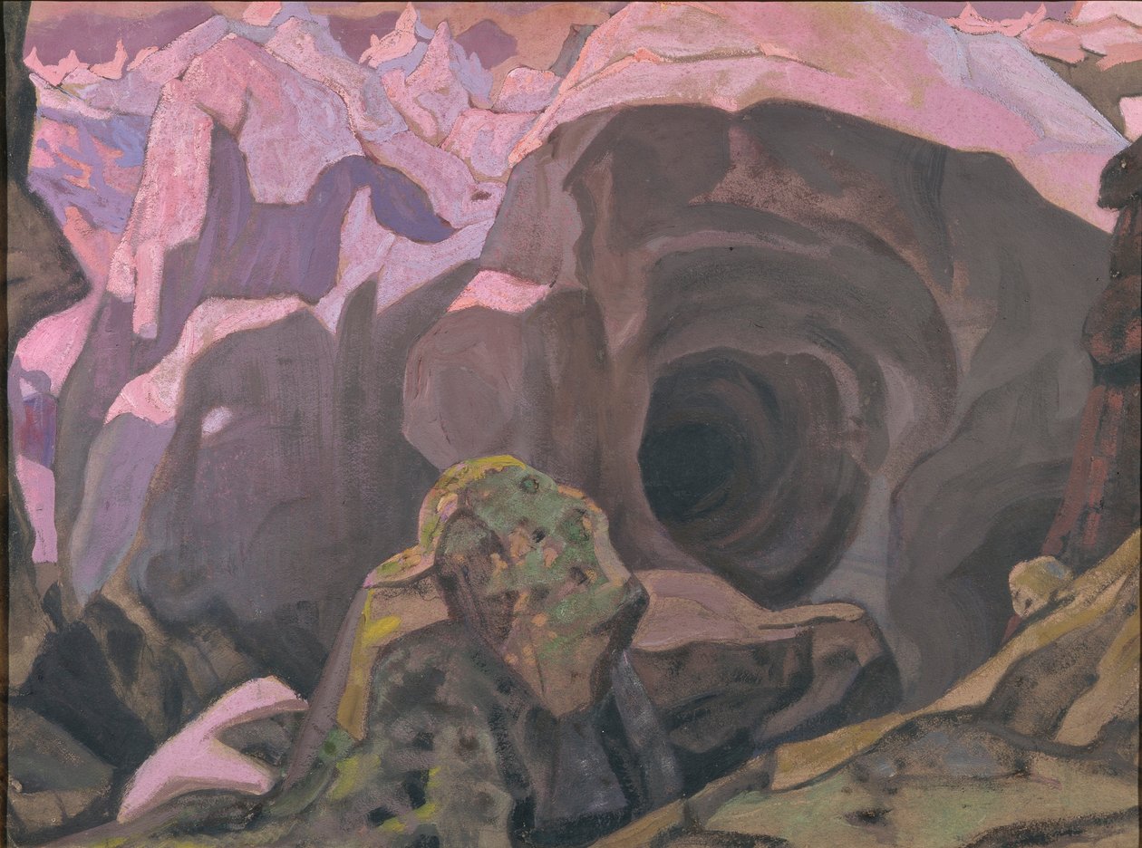 Rondane. Scenografi til teaterstykket Peer Gynt af H. Ibsen, 1911 af Nikolai Konstantinowitsch Roerich