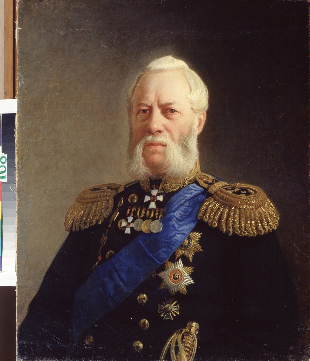 ""Portræt af admiral Alexander Panfilov (1808-1874)"" Maleri af Nikolai Nikolayevich Ge (homoseksuel) (1831-1894) 1871 State Central Navy Museum Sankt Petersborg af Nikolai Nikolajevitch Gay